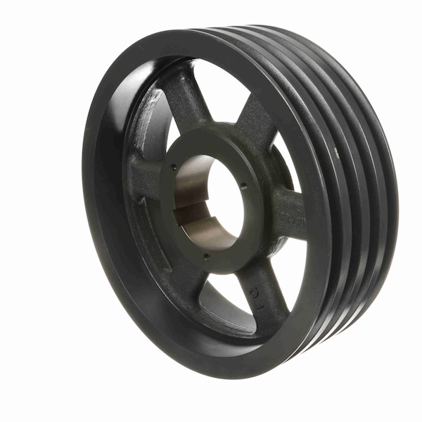 4 Groove Cast Iron Bushed Bore Multiple Variable Pitch Sheave, 4MVB136R